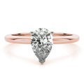 2.5 CT Pear Shaped Moissanite Engagement Ring In Solitaire Design 6