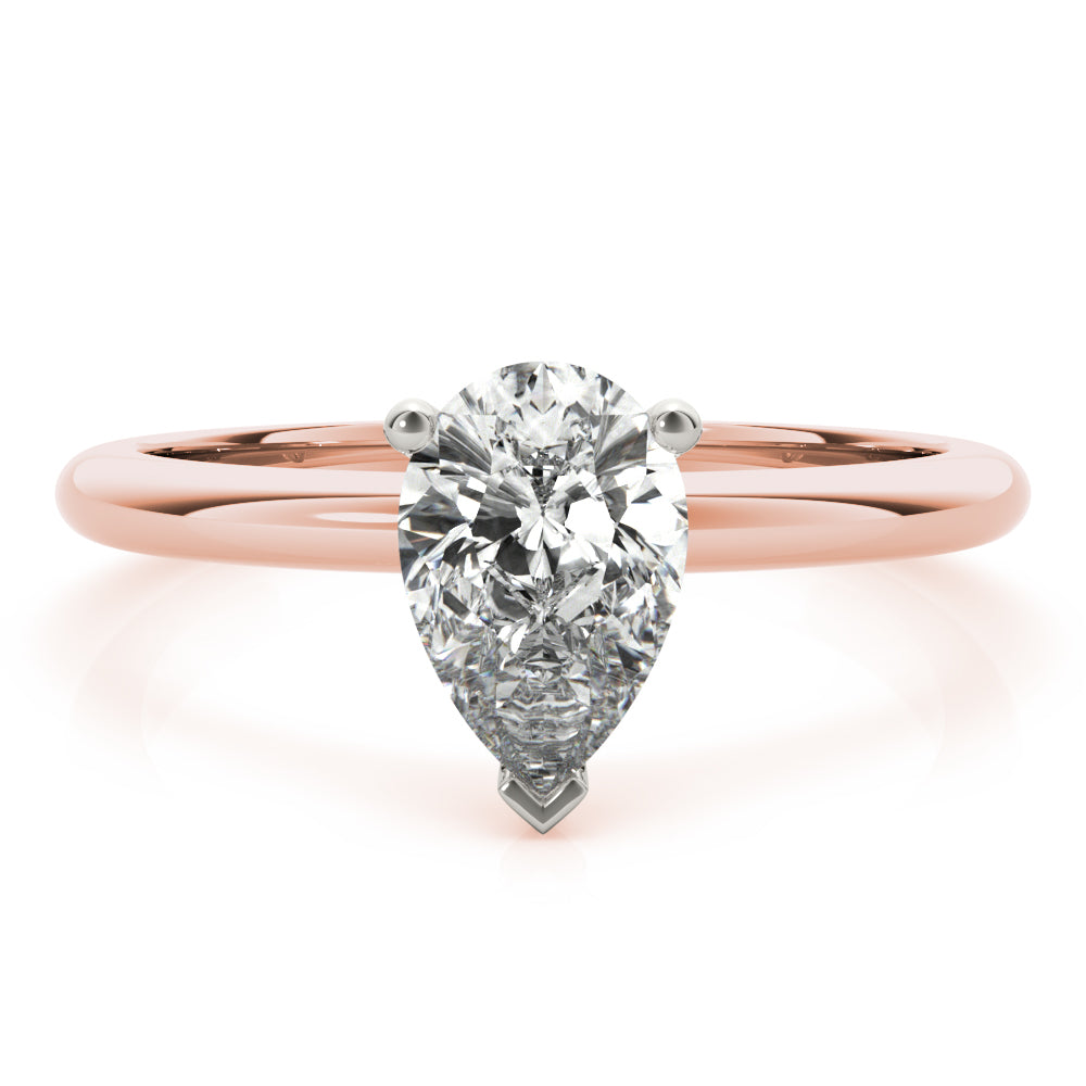 2.5 CT Pear Shaped Moissanite Engagement Ring In Solitaire Design 4