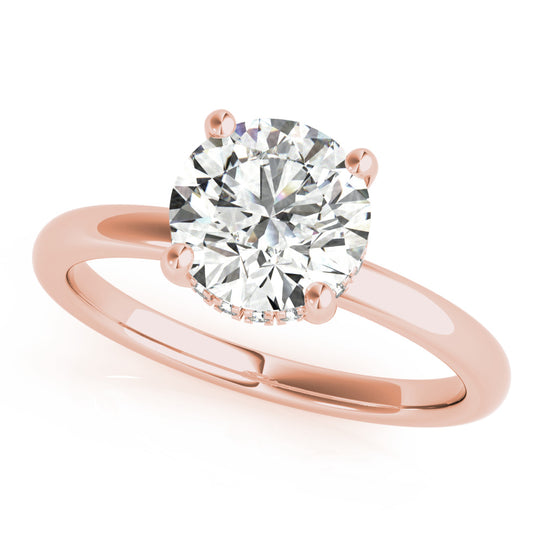 1.50 CT Round Shaped Moissanite Engagement Ring In Hidden Halo 11