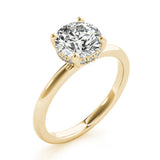 1.50 CT Round Shaped Moissanite Engagement Ring In Hidden Halo 5
