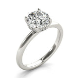 1.50 CT Round Shaped Moissanite Engagement Ring In Hidden Halo 2