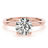 1.50 CT Round Shaped Moissanite Engagement Ring In Hidden Halo 9