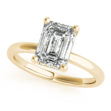 1.75 CT Enerald Shaped Moissanite Engagement Ring In Hidden Halo 7