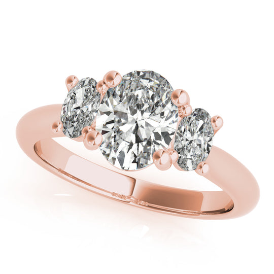 2.0 CT Oval Shaped Moissanite Engagement Ring In Three Stone 10
