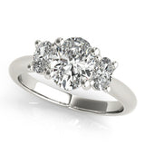 2.0 CT Oval Shaped Moissanite Engagement Ring In Three Stone 2