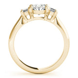 2.0 CT Oval Shaped Moissanite Engagement Ring In Three Stone 7
