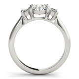 2.0 CT Oval Shaped Moissanite Engagement Ring In Three Stone 4