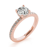 1.50 CT Round Shaped Moissanite Engagement Ring In Hidden Halo 6