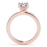 1.50 CT Round Shaped Moissanite Engagement Ring In Hidden Halo 8