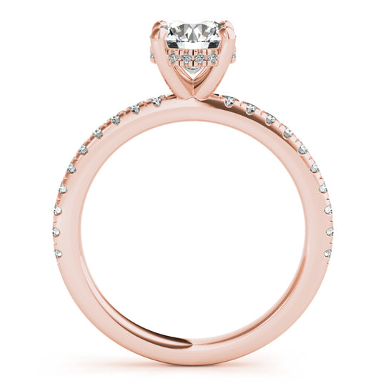 1.50 CT Round Shaped Moissanite Engagement Ring In Hidden Halo 8