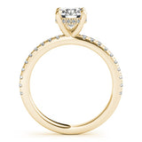 1.50 CT Round Shaped Moissanite Engagement Ring In Hidden Halo 12