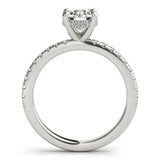 1.50 CT Round Shaped Moissanite Engagement Ring In Hidden Halo 2