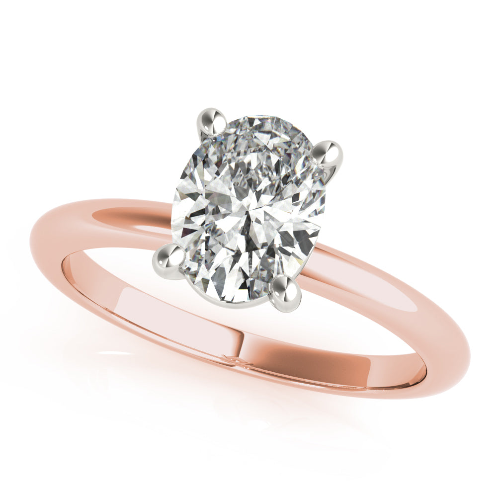 1.20 CT Oval Shaped Moissanite Engagement Ring In Solitaire Design 9