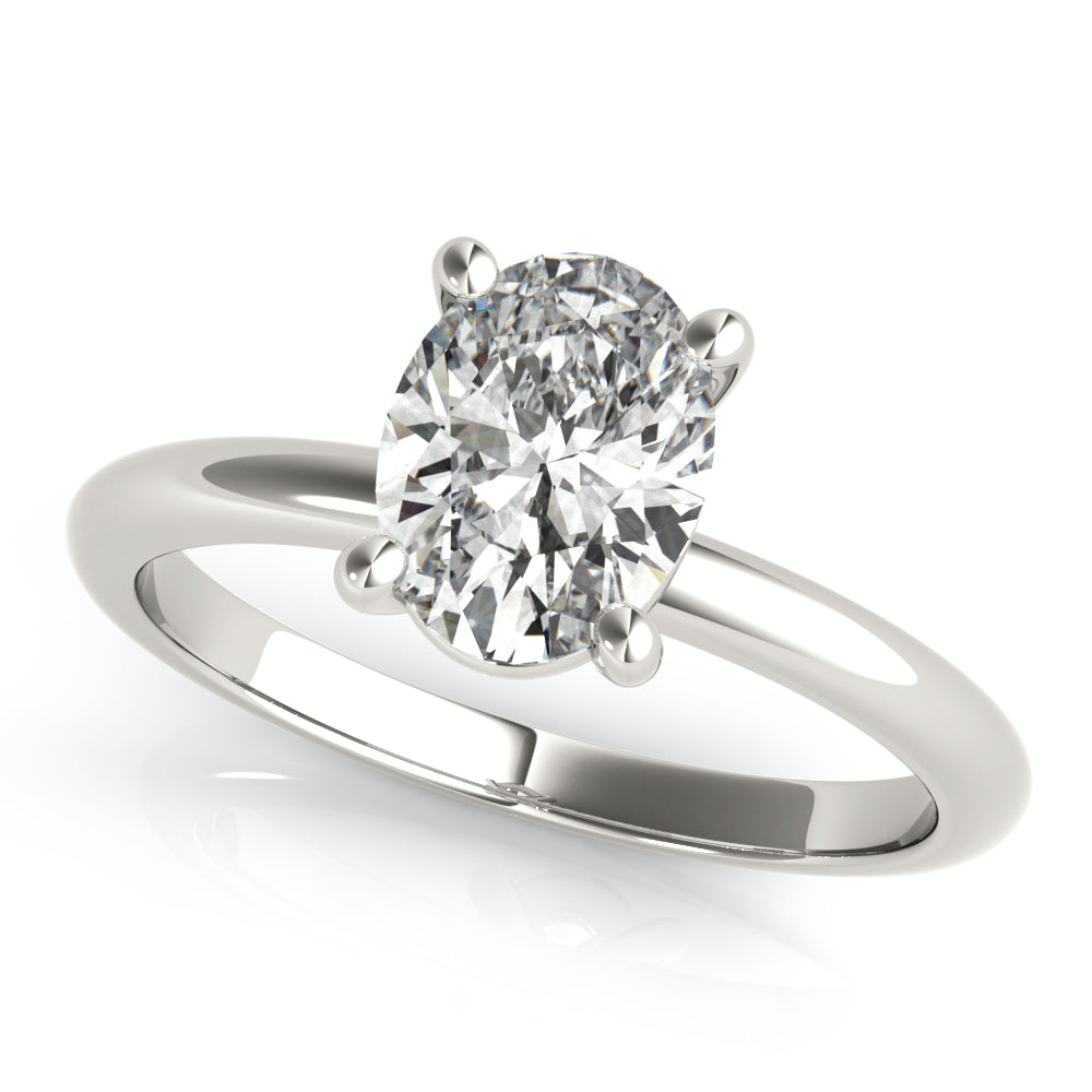 1.20 CT Oval Shaped Moissanite Engagement Ring In Solitaire Design 2