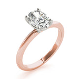 1.20 CT Oval Shaped Moissanite Engagement Ring In Solitaire Design 11