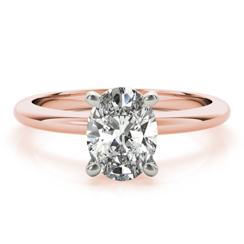 1.20 CT Oval Shaped Moissanite Engagement Ring In Solitaire Design 12