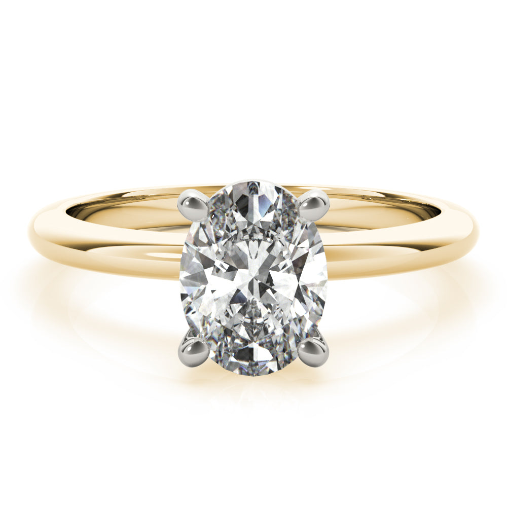 2.0 CT Oval Shaped Moissanite Engagement Ring In Hidden Halo 5