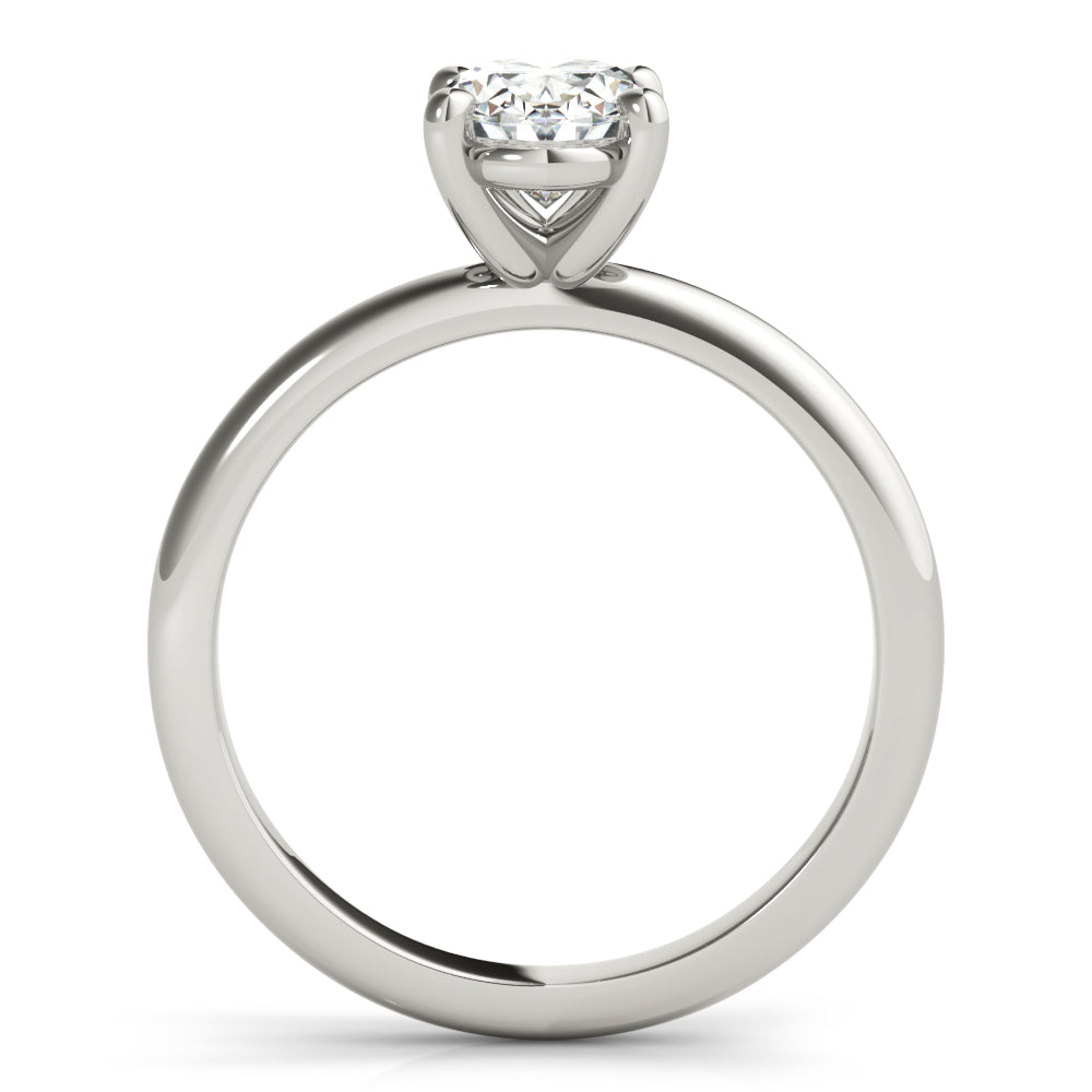 1.20 CT Oval Shaped Moissanite Engagement Ring In Solitaire Design 3