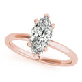 1 CT Marquise Shaped Moissanite Engagement Ring In Hidden Halo Design 9