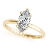 1 CT Marquise Shaped Moissanite Engagement Ring In Hidden Halo Design 2