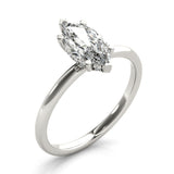 1 CT Marquise Shaped Moissanite Engagement Ring In Hidden Halo Design 6