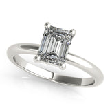 1.50 CT Emerald Shaped Moissanite Engagement Ring In Solitaire 4
