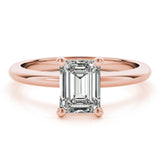 1.50 CT Emerald Shaped Moissanite Engagement Ring In Solitaire 9