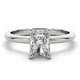2 CT Radiant Shaped Moissanite Engagement Ring In Solitaire Design 1