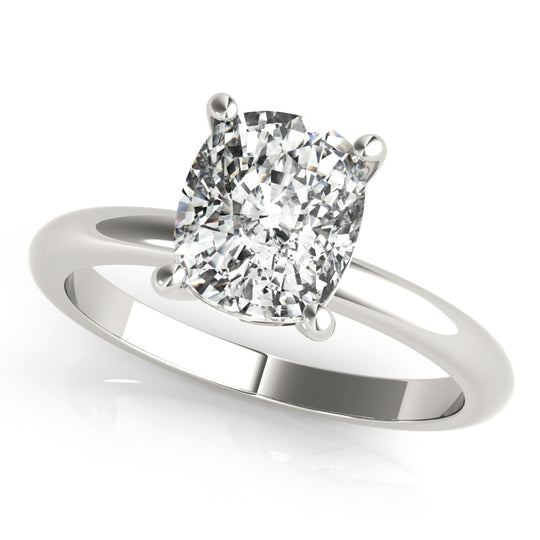 2.50 CT Elongated Cushion Shaped Moissanite Ring In Solitaire Design 2