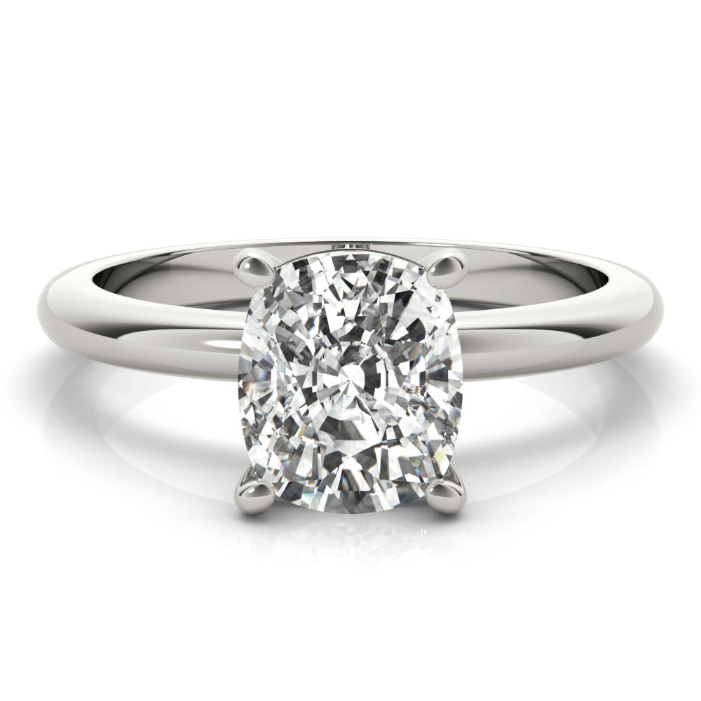 2.50 CT Elongated Cushion Shaped Moissanite Ring In Solitaire Design 1