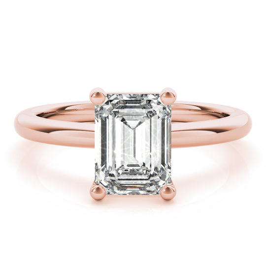 2 CT Emerald Shaped Moissanite Engagement Ring In Solitaire Design 7