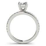 1 CT Radiant Shaped Moissanite Engagement Ring In Halo Design 3