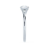 Round Solitaire Lab Grown Diamond Engagement Ring
