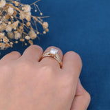 Radiant Pave Lab Grown Diamond Engagement Ring