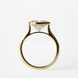 2.10 CT Oval Moissanite Bezel Solitaire Engagement Ring - farrellouise