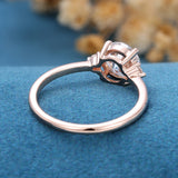 Round Three Stone Lab Grown Diamond Engagement Ring