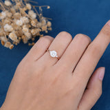 Round Three Stone Lab Grown Diamond Engagement Ring