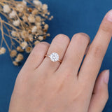 Round Solitaire Lab Grown Diamond Engagement Ring