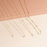 0.10 Carats Round Cut Moissanite Hanging Necklace 1