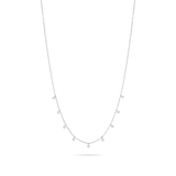 0.10 Carats Round Cut Moissanite Hanging Necklace 4