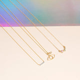 Pave Necklace 0.15 Carats Round Shape Moissanite 6