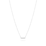 Pave Necklace 0.15 Carats Round Shape Moissanite 4