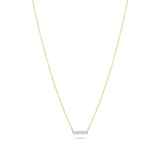 Pave Necklace 0.15 Carats Round Shape Moissanite 5