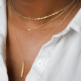 Pave Necklace 0.15 Carats Round Shape Moissanite 7