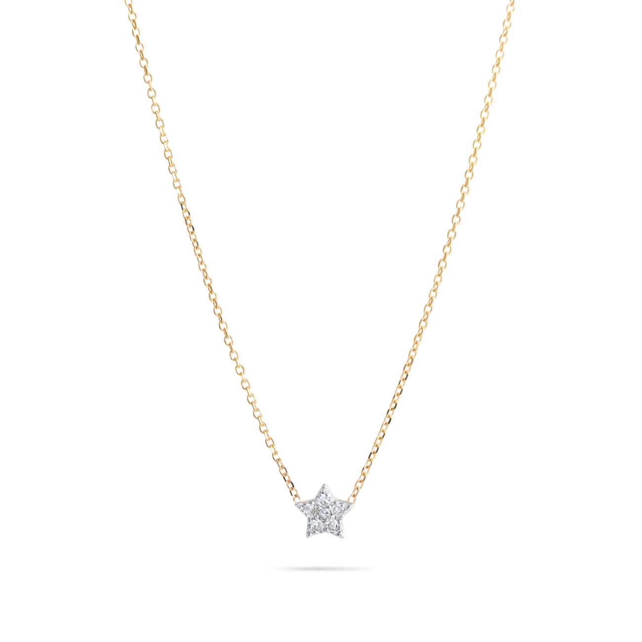 0.05 Carats Round Shape Moissanite StarNecklace 6