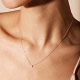 0.10 Carats Round Shape Moissanite Halo Necklace 3