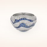 1.16 TCW Round Shaped Moissanite Multiple Stone Wedding Band