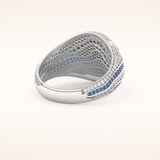 1.16 TCW Round Shaped Moissanite Multiple Stone Wedding Band