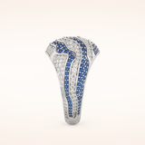 1.16 TCW Round Shaped Moissanite Multiple Stone Wedding Band