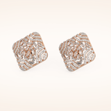 0.9 TCW Round & Baguette Cut Moissanite Multi Stone Stud Earrings